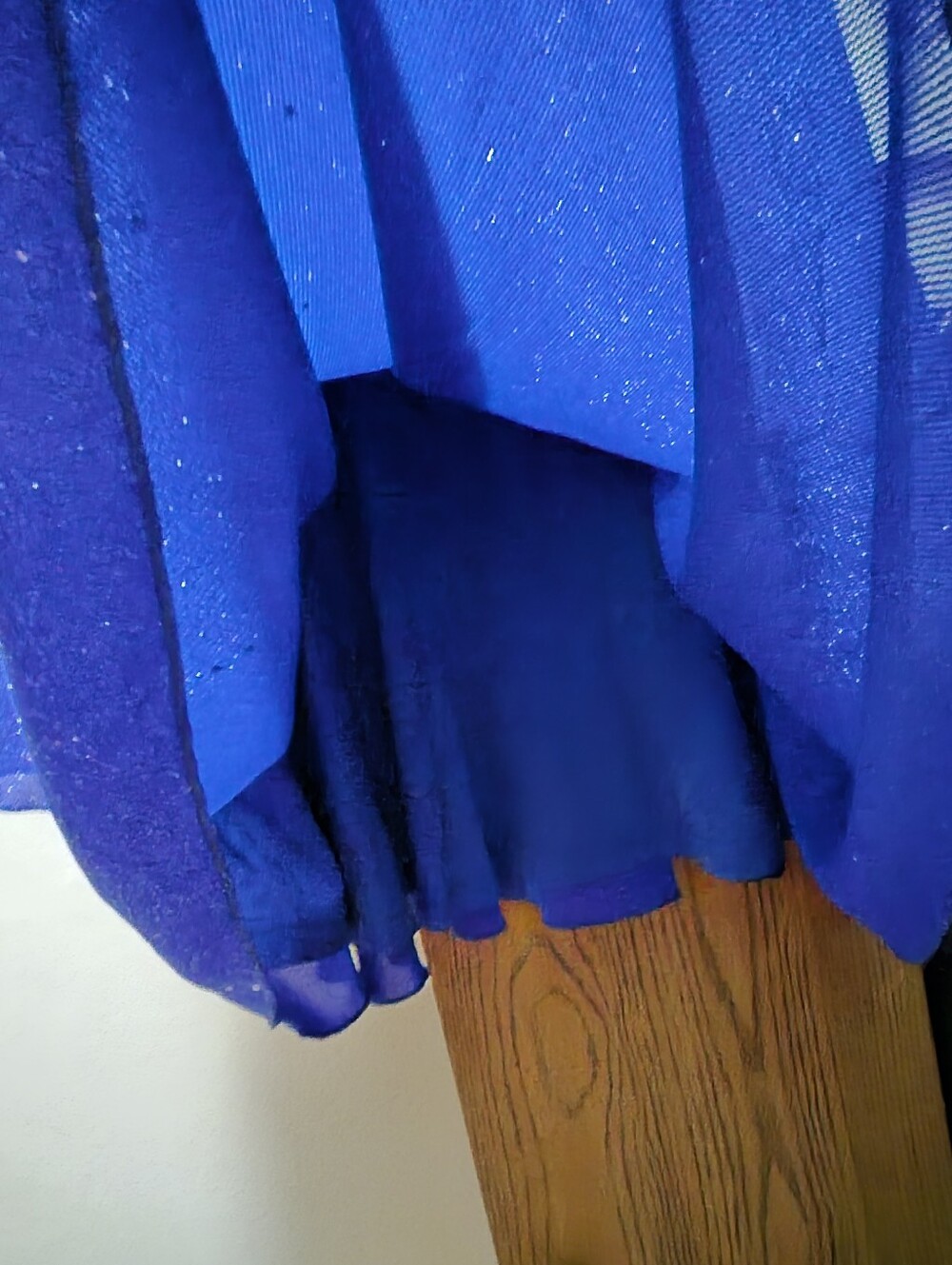 BeBonnie Tiered Sparkle Blouse in Royal Blue by Unbranded - Picture 4 of 9
